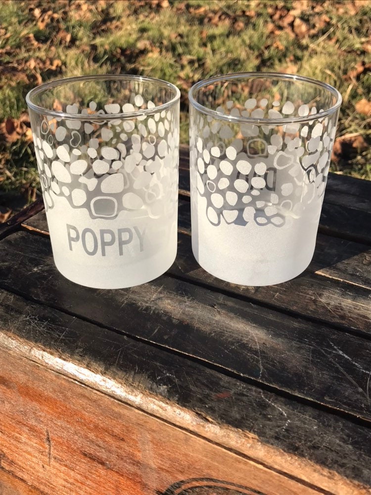 Trout skin rocks glass