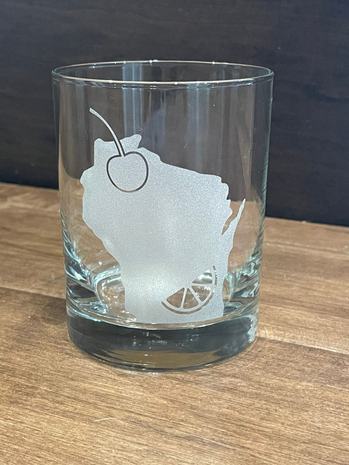 Wisconsin rocks glass